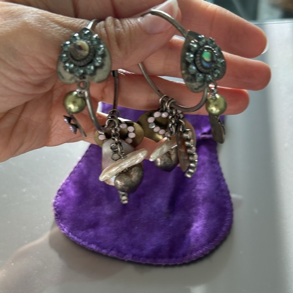 RENAISSANCE earrings , made in Italy. 🇮🇹 vintage , boho style - Picture 2 of 6